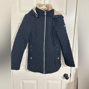 Laundry By Shelli Segal Black Quilted Puffer Jacket